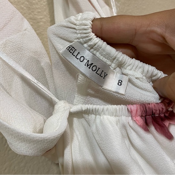 Hello Molly Take Me To Milan Maxi Dress White Size 8 - Picture 13 of 14